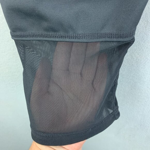 Athleta Derek Lam IOC Leggings Womens Large Black Crop Mesh‎ Athletic - Picture 7 of 14